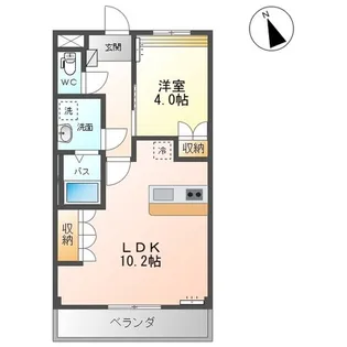 サンフィット フジマンA棟【2階】の間取り