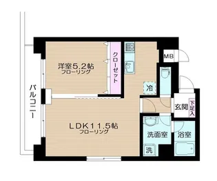 スパッツィオフォルテ【8階】の間取り