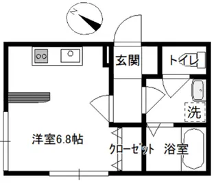 神奈川県横浜市中区本牧間門【アパート】の間取り