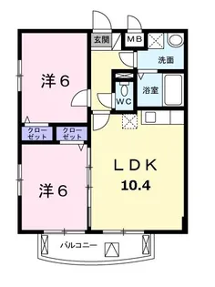 グラン・フォンテーヌ【2階】の間取り