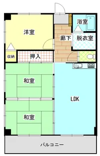 戸ヶ崎ロイヤルハイツ【2階】の間取り
