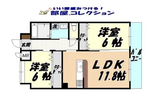 リード大手町【4階】の間取り