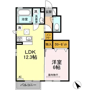 D-roomM【1階】の間取り