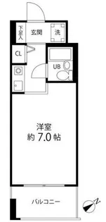 IWASAKI BLDG【8階】の間取り