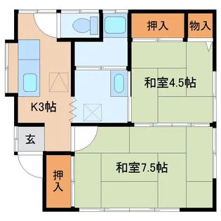 千葉県山武市蓮沼ニ【一戸建】の間取り