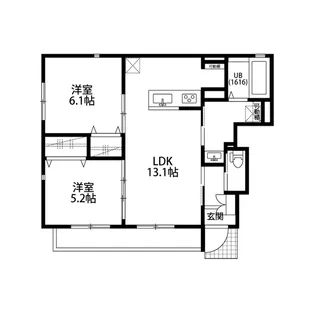 アムール京都梅小路【1階】の間取り