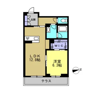 ヌーヴェルアヴァンセ【1階】の間取り