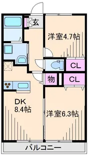 ディアロードTN【2階】の間取り