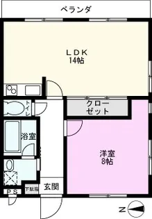 ブルグ氷川【2階】の間取り