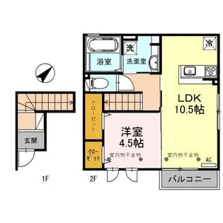 クレジュールIII【2階】の間取り