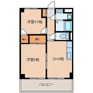 ミニヨン西横浜【3階】の間取り