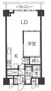パインコート梅屋敷【9階】の間取り