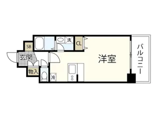 クレセント尼子【4階】の間取り
