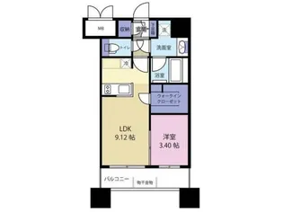 HSK博多ステーション【3階】の間取り