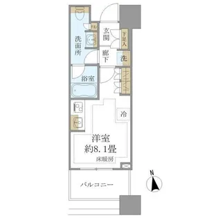 白金ザ・スカイ東棟【14階】の間取り