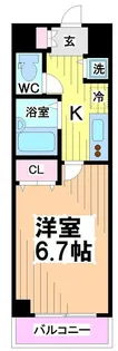東京都渋谷区本町1【マンション】の間取り