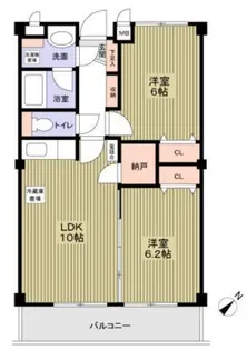 富士見ハイツ【2階】の間取り