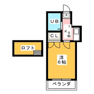シャトレ八田【2階】の間取り