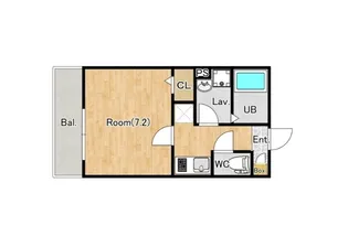 ジーメゾン八千代台北リベルテ【2階】の間取り