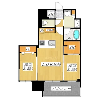 デュオヴェール赤羽【2階】の間取り