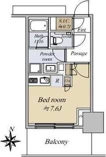 大崎ステーションレジデンス【17階】の間取り