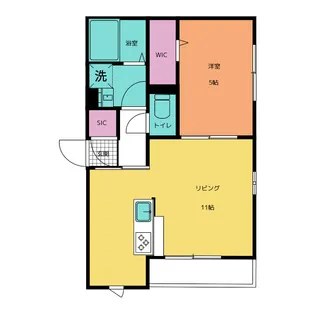 ポートヴィラ杉田VII【1階】の間取り