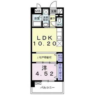 コンフォール f【5階】の間取り