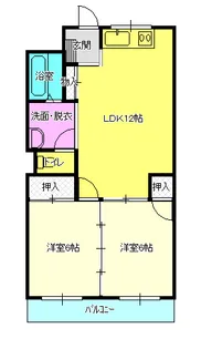 Flat新潟駅南North【6階】の間取り