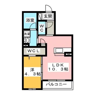 リオリエント安宅【2階】の間取り