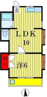 ベルハイツ【1階】の間取り