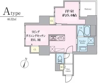 シュトラーレ本駒込【10階】の間取り