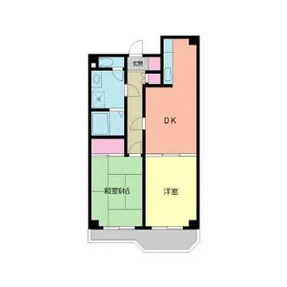 内藤マンションB棟【1階】の間取り