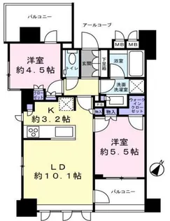 ジオ赤坂丹後町【6階】の間取り