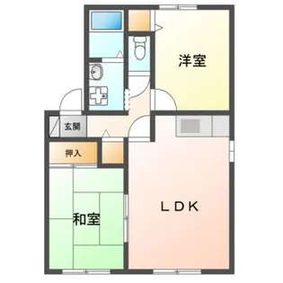 メゾンエスポワール【2階】の間取り