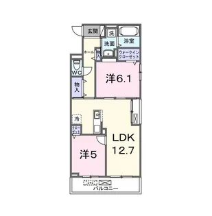 グランウエスト・J【2階】の間取り