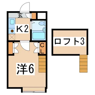 シティパレス諏訪I【2階】の間取り
