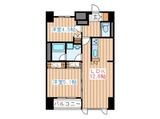 ラピスラズリ上杉【11階】の間取り