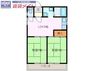 メゾンアルフォート【3階】の間取り