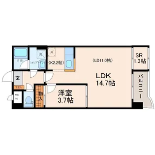 アネックスT【3階】の間取り