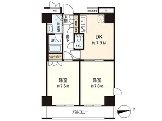 レジデンス仙台駅東【9階】の間取り