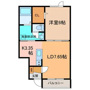 ARKAS(アルカス)【2階】の間取り