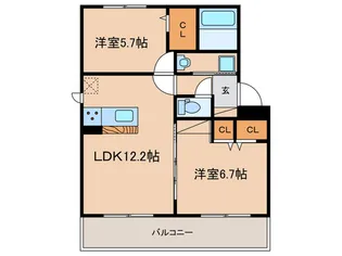 アムール京町【2階】の間取り