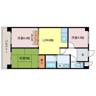 エンジェル尾上【3階】の間取り