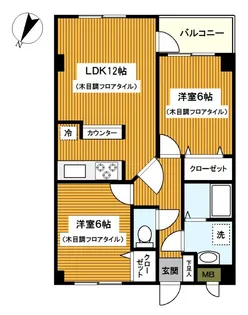 プラザ本牧元町【4階】の間取り