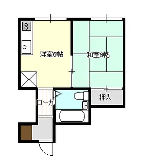 ポスタルフルキ【3階】の間取り