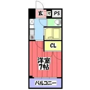 セントラルハイツ筒井【4階】の間取り