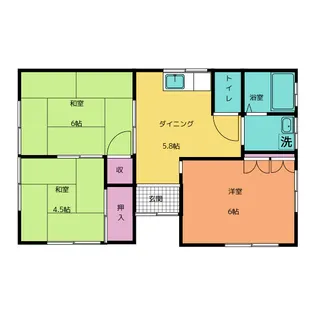 加藤アパート【2階】の間取り