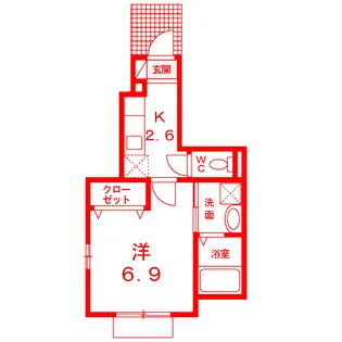 サザンクロス【1階】の間取り
