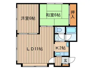 アパ-トメント23【1階】の間取り