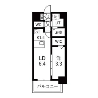 メイクスアート名古屋城西【10階】の間取り